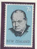 New Zealand CHURHILL  PERF MNH Single - Sir Winston Churchill