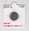 BRASIL  1 CRUZEIRO  1.980  Acero  KM#590  SC/UNC     DL-7390 - Brésil