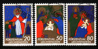 LIECHTENSTEIN.N°729/731.NOEL PERSONNAGES DU TEMPS DE NOEL. Oblitéré - Used Stamps