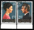 LIECHTENSTEIN.N°802/803.COUPLE PRINCIER. Oblitéré - Used Stamps