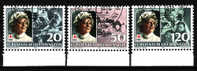 LIECHTENSTEIN.N°816/818.40 ANS DE PRESIDENCE DE LA PRINCESSE GEORGINE A LA CROIX ROUGE.  Oblitéré - Used Stamps