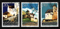 LIECHTENSTEIN.N°837/839.CHATEAU DE VADUZ.oblitéré - Used Stamps