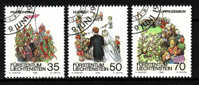 LIECHTENSTEIN.N°840/842.COUTUMES DE PRINTEMPS.oblitéré - Used Stamps