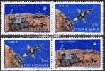 Lunachod Auf Dem Mond 1971 Rumänien 2914/5 2xZD Aus Block 82 ** 11€ SU Raumflug Mit Mondauto Space Se-tenant Of Romania - Nuevos