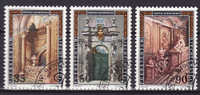 LIECHTENSTEIN.N°866/868.PALAIS A VIENNE DETAILS ARCHITECTURAUX.oblitéré - Used Stamps