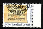 LIECHTENSTEIN.N°870.125e ANNIVERSAIRE DU PARLEMENT.oblitéré - Used Stamps