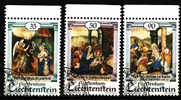 LIECHTENSTEIN.N°946/948.NOEL.oblitéré - Oblitérés