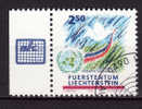 LIECHTENSTEIN.N°956.ADMISSION DU LIECHTENSTEIN A L O.N.U..oblitéré - Oblitérés