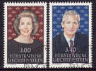 LIECHTENSTEIN.N°965/966.COUPLE PRINCIER.oblitéré - Gebraucht