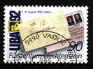 LIECHTENSTEIN.N°967.LIBA 92 EXPOSITION PHILATELIQUE NATIONALE A VADUZ.oblitéré - Used Stamps