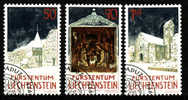 LIECHTENSTEIN.N°991/993.NOEL CHAPELLES DE TRIESEN.oblitéré - Used Stamps
