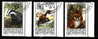 LIECHTENSTEIN.N°1007/1009.FAUNE ANIMAUX DE CHASSE.oblitéré - Used Stamps