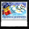 LIECHTENSTEIN.N°1023.CENTENAIRE DU COMITE OLYMPIQUE INTERNATIONAL.oblitéré - Gebraucht