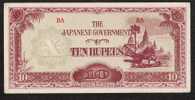 MYANMAR   P16a   10   RUPEES    1945     AUNC. - Myanmar