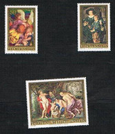 LIECHTENSTEIN -  CAT.596.598  1976  400^ ANNIV.DI P.P. RUBENS - NUOVI  (MINT) ** - Unused Stamps