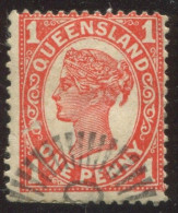 Pays : 398 (Queensland : Colonie Britannique)  Yvert Et Tellier N° :  78 (o) D 12½ - Oblitérés