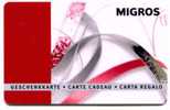 @+ Carte Cadeau - Gift Card : SUISSE - MIGROS - RUBAN ROSE. - Carta Di Fedeltà E Regalo