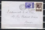 Belgique 1937, Prince Baudouin Sur Lettre, Port Exact De 75c En Deux Timbres - Covers & Documents