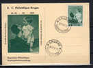 18/7/1937, Expo Philatélique De Bruges, Carte Maximum ? Astrid Et Baudoin (coin Plié - Covers & Documents