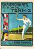 CHAMPIONNATS DU MONDE DE TENNIS   1912 -  STADE FRANCAIS - COLORI N/V - FIRMATA DA ILLUSTRATORE - Tennis