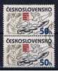 CSR+ Tschechoslowakei 1985 Mi 2819-21 (Paare) - Usados