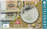 Denmark ECU DANMARK DANEMARK  (42a) PIECES ET MONNAIES MONNAIE COINS MONEY PRIVE 700 EX. * NUMBER P-102 - Sellos & Monedas