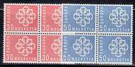 SWITZERLAND 1959 EUROPA CEPT BLOCK OF 4  MNH - 1959