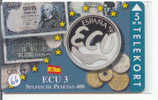 Denmark ECU SPAIN ESPANA SPANIEN (66a) PIECES ET MONNAIES MONNAIE COINS MONEY PRIVE 1.500 EX * TP-94 - Francobolli & Monete