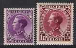 Belgie OCB 391 & 393 (*) - 1934-1935 Leopold III