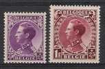 Belgie OCB 391 & 393 (*) - 1934-1935 Léopold III