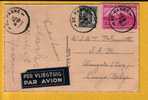 527+770 Op Kaart Per Luchtpost Met Stempel DE PANNE Naar Congo Belge - 1948 Exportation