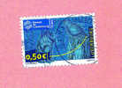 Timbre Oblitéré Used Stamp Selo Carimbado 75 Ans Bourse Du Luxembourg 0,50 € LUXEMBOURG 2004 - Usados