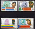 Vedettes Du Base Ball Mondial  . 4 T-p Neufs ** Du NICARAGUA - Base-Ball