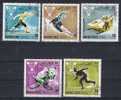 MAHRA STATE. Lot De 5 Timbres Oblitérés. JO De Grenoble 1968 - Winter 1968: Grenoble