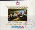 Unabhängigkeits-Erklärung Rumänien Block 130 O 5€ Gemälde 200 Jahre USA - Indépendance USA