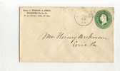 - ETATS UNIS ...1900 . ENTIER POSTAL SUR ENVELOPPE . CIRCULATION INTERIEURE - ...-1900