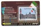 ITALIA TESSERA FILATELICA 50° RITORNO ALL´ITALIA DI TRIESTE 2004 - Philatelic Cards