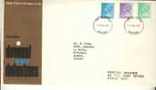 1970 Great Britain Cachet FDC With Part  Set " 1971 New Definitives " Bedford Cancel Sent To Canada - 1971-80 Ediciones Decimal