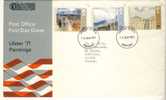 1971 Great Britain Cachet FDC With Complete Set " Ulster Paintings " Bedford Cancel Sent To Canada - 1971-1980 Em. Décimales