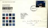 1971 Great Britain Cachet FDC With Part Set " Modern Universities " Bedford Cancel Sent To Canada - 1971-1980 Decimal Issues