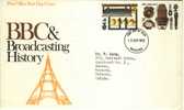 1972 Great Britain Cachet FDC With Part Set " BBC Brodcasting History " Bedford Cancel  Sent To Canada - 1971-1980 Em. Décimales