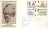 1973 Great Britain Cachet FDC With Complete Set " Inigo Jones " Bedford Cancel Sent To Canada - 1971-1980 Dezimalausgaben