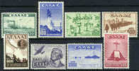 Greece #490-97 Mint Never Hinged 1946-47 Set - Unused Stamps