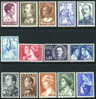 Greece #587-600 Mint Never Hinged Portrait Set From 1956 - Unused Stamps