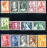 Greece #604-17 Mint Never Hinged Portrait Set From 1957 - Ungebraucht
