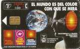 TARJETA DE ESPAÑA DE MUNDICOLOR   (un Poco Rozada) - Commemorative Advertisment