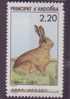 ANDORRE N° 373/74**  NEUF SANS CHARNIERE FAUNE LIEVRE - CHIEN BERGER - Unused Stamps