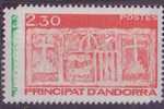 ANDORRE N° 390/91**  NEUF SANS CHARNIERE ECU PRIMITIF DES VALLEES - Unused Stamps