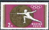 HONGRIE Hungary 1969 JO Mexico1968 Y&T 2024** - Fencing