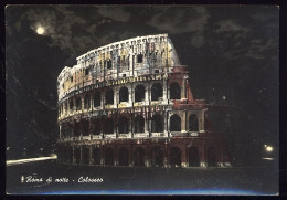 CPM Non écrite Italie  ROMA Di Notte Colosseo - Colosseum